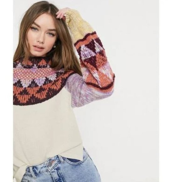 Free People Femme Swit The Small Stuff Sweater Top - Picture 6 of 8